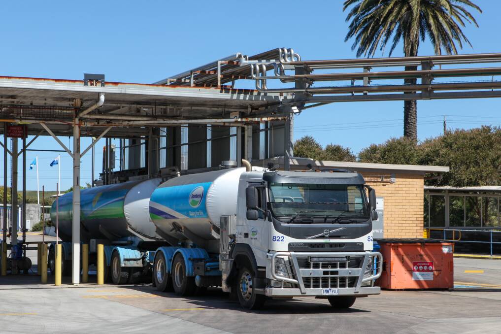 The final milk tanker offloads it's milk as Fonterra moves into its final shut down. Picture: Rob Gunstone