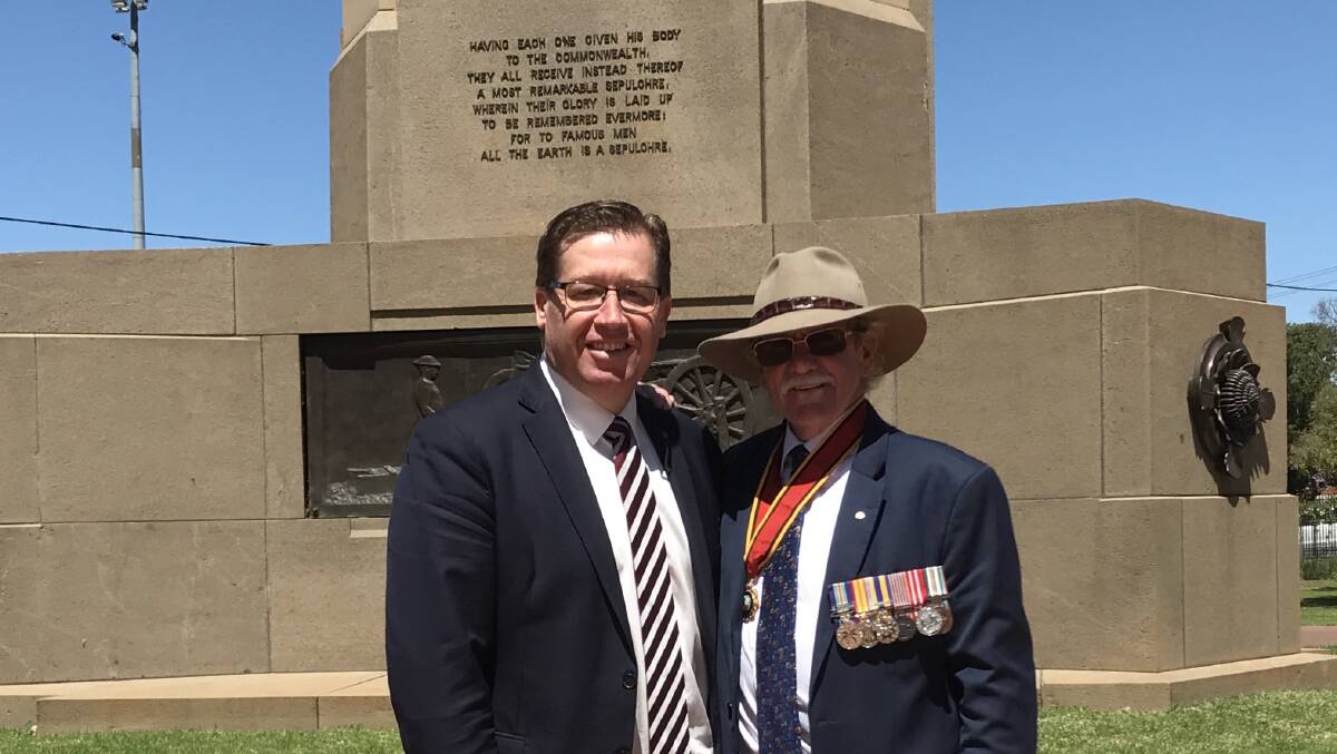 It was a moving service at the Dubbo Cenotaph on Sunday. Photo: CONTRIBUTED