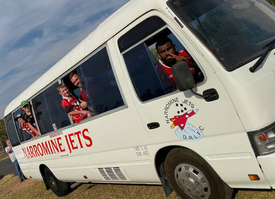 DONATION: The Narromine Jets Rugby League Club has been given a bus by Tomingley Gold Operations and its contractors. Photo: Contributed.