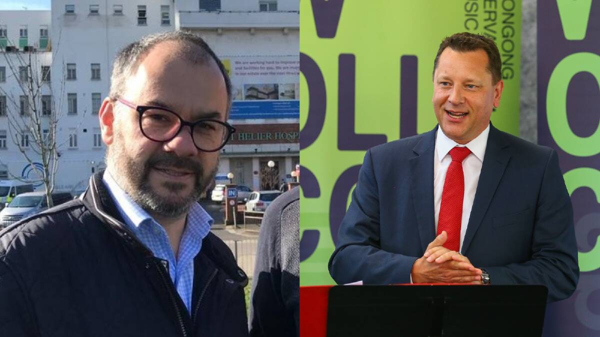 They might both be named Paul Scully, but these are not the same person - left is the UK MP Paul Scully, right is Wollongong MP Paul Scully.