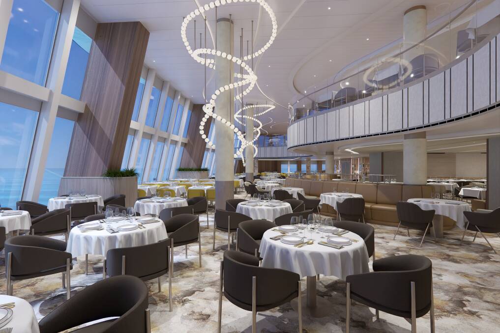 The dining room offers unforgettable wake views. Picture Princess Cruises 