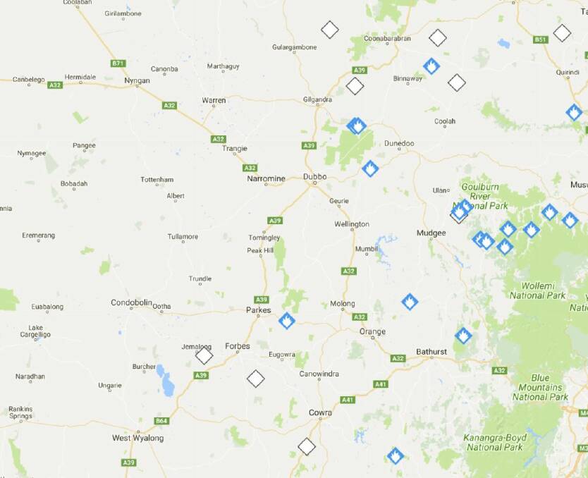 While there have been fewer fires this summer due to better conditions, lightning strikes on the weekend started several fires. Photo: RURAL FIRE SERVICE