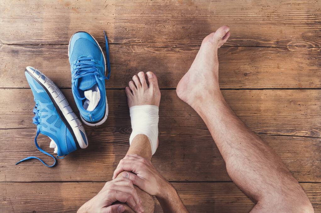 Sprained ankles are the most common sporting injury seen by the emergency department. 