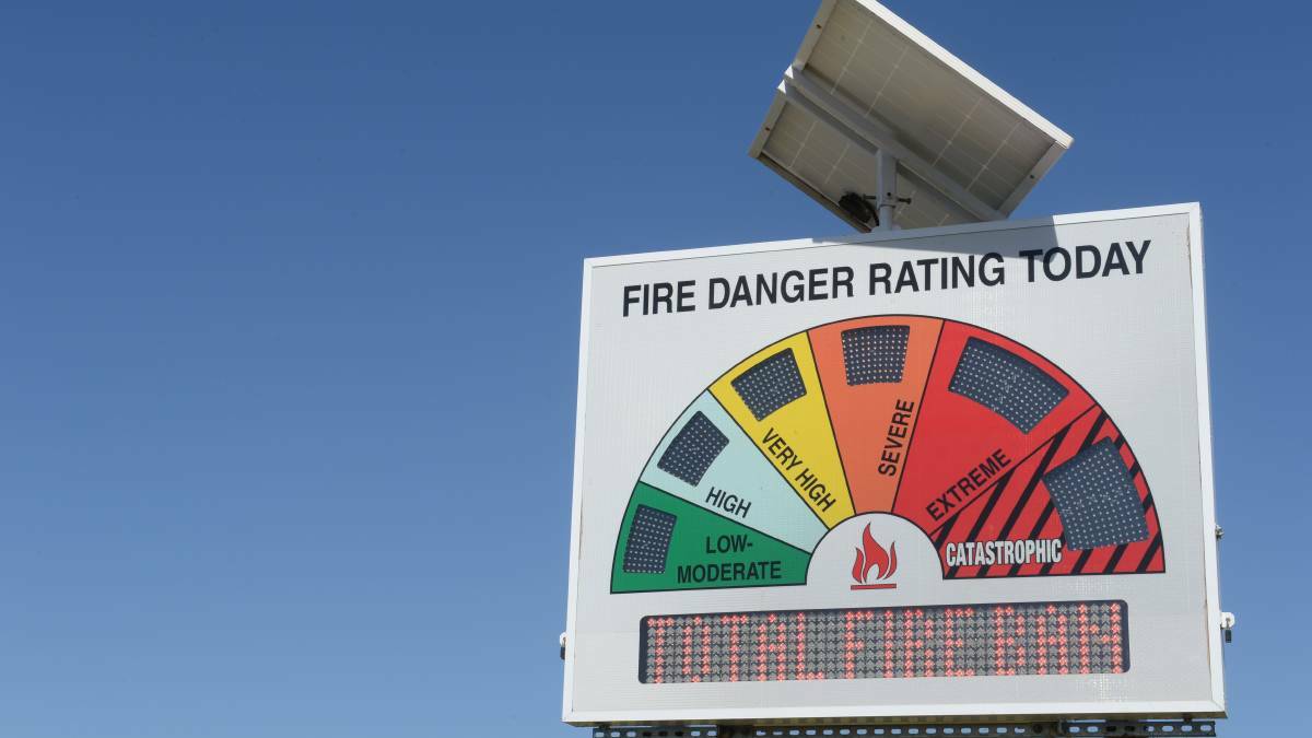 You can get the Fire Danger Rating from the RFS website at rfs.nsw.gov.au/fdr.