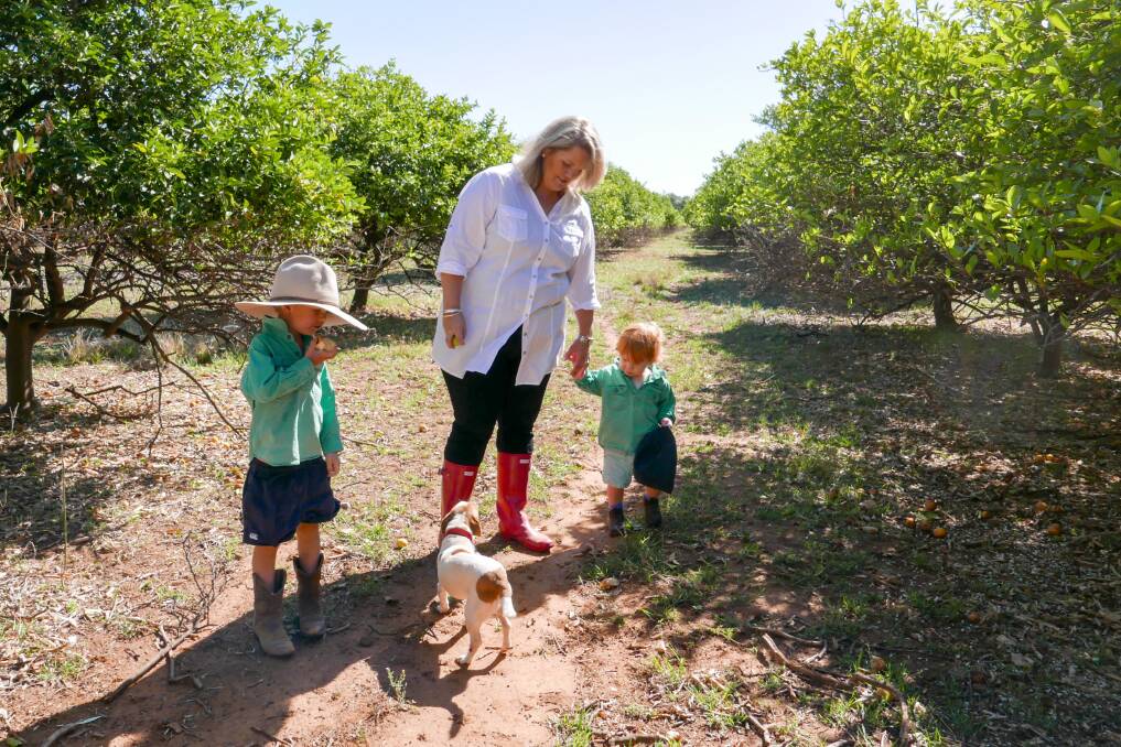 The Maxwell family have embraced life in Narromine. Photo: CONTRIBUTED