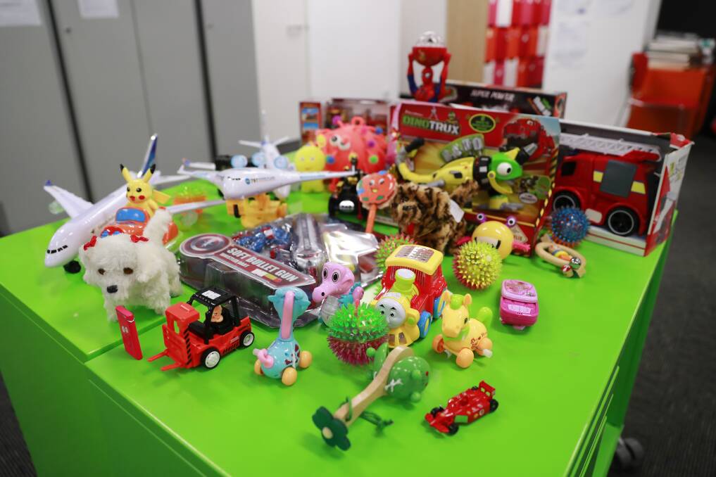 41 children’s toys were found to be non-compliant during this year’s survey. Those non-compliant children’s products have now been removed from store shelves in the lead-up to Christmas 2017 and enforcement action will follow. A number of toys were found at multiple locations and therefore there are only 34 photographs of the toys. Photos: SUPPLIED