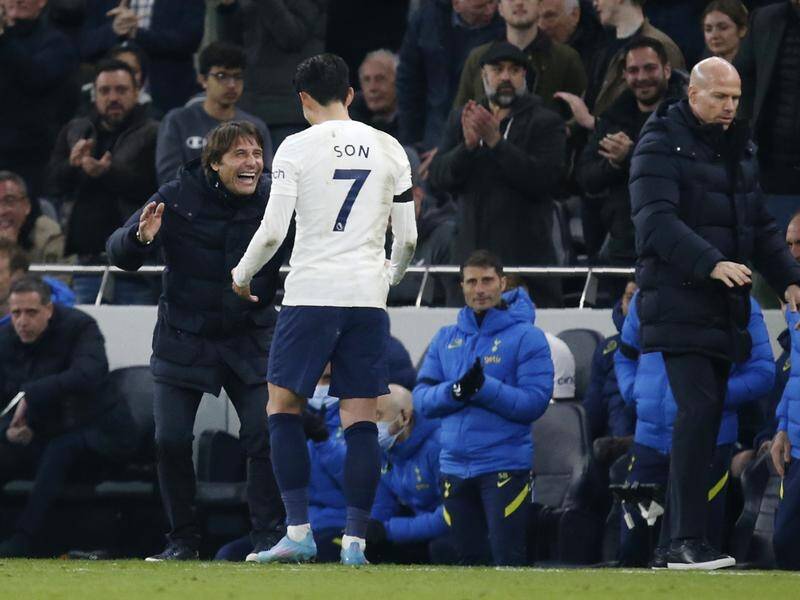 Son Heung-min delights Spurs' coach Antonio Conte with a goal in their win over West Ham.