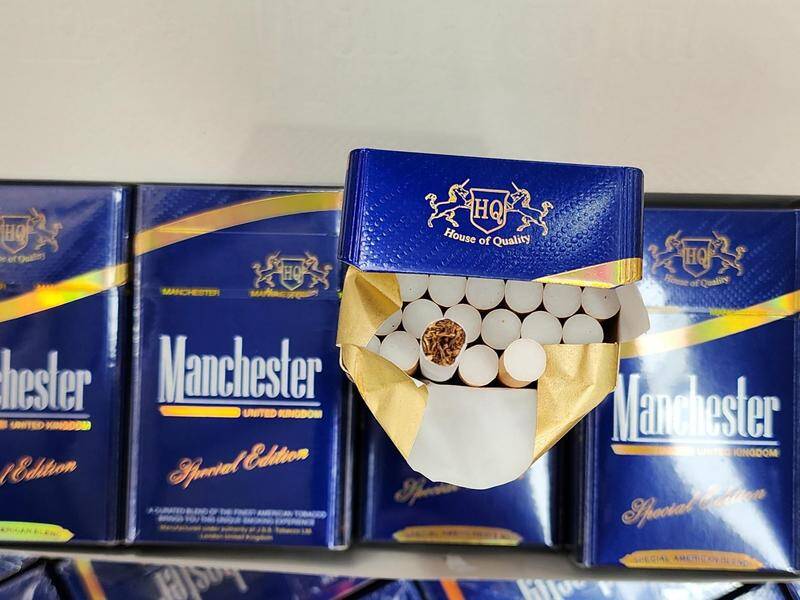 The government estimates the black market share of cigarettes has climbed to 55 per cent. Photo: HANDOUT/New South Wales Police Force