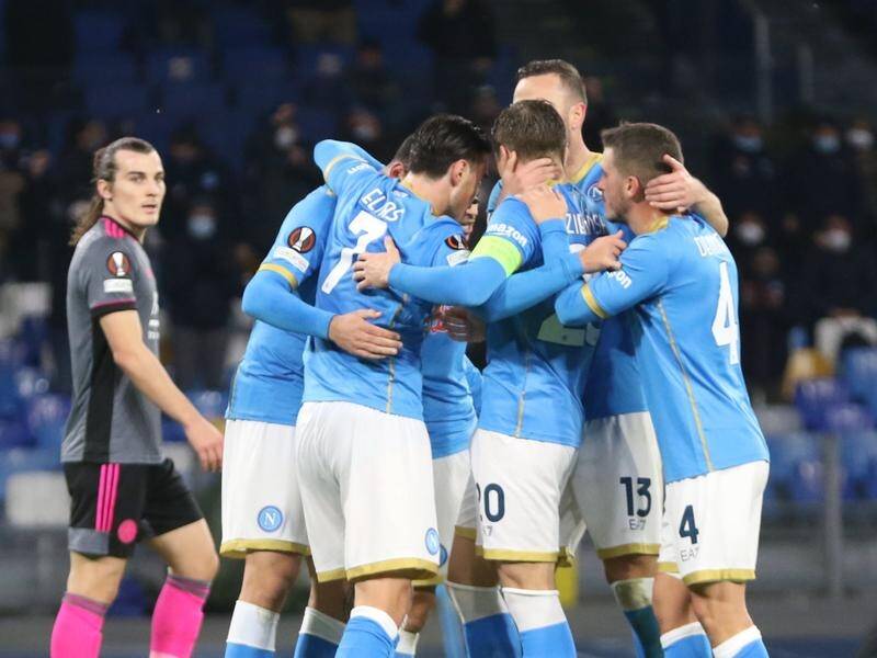 Defeat at Napoli dropped Leicester City into the Europa Conference in which they will play Randers.