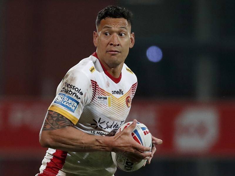 Catalans player Israel Folau could be met with rainbow flags when the Dragons play Hull.