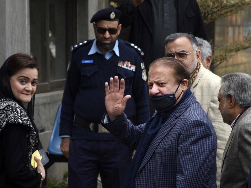 Nawaz Sharif was convicted in 2018 on graft charges linked to his family's purchase of London flats. (AP PHOTO)