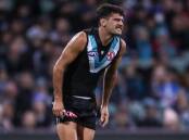 Port Adelaide defender Riley Bonner is expected to miss up to a month of the AFL season.