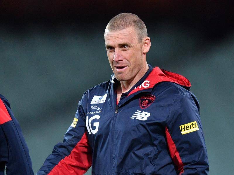 Melbourne's Simon Goodwin has been named AFL coach of the year for 2021.