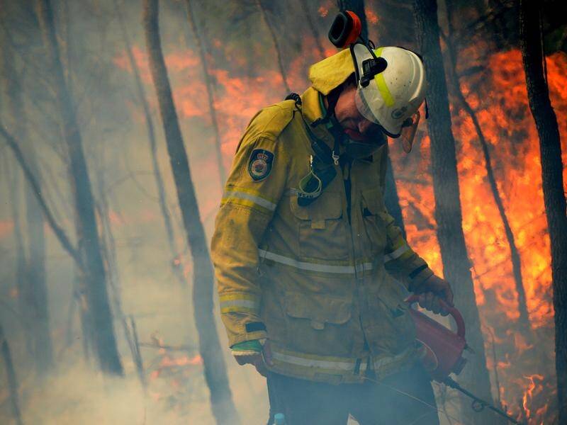 NSW firefighters say they're in for the long haul, with rains not predicted until early next year.