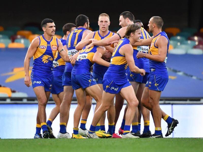 West Coast have been untroubled in their AFL clash with Adelaide, beating the Crows by 33 points.