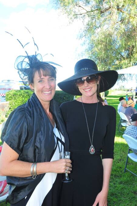 NARROMINE DIGGERS CUP: Skye Rush and Simone Purseglove.  Photo LOUISE DONGES