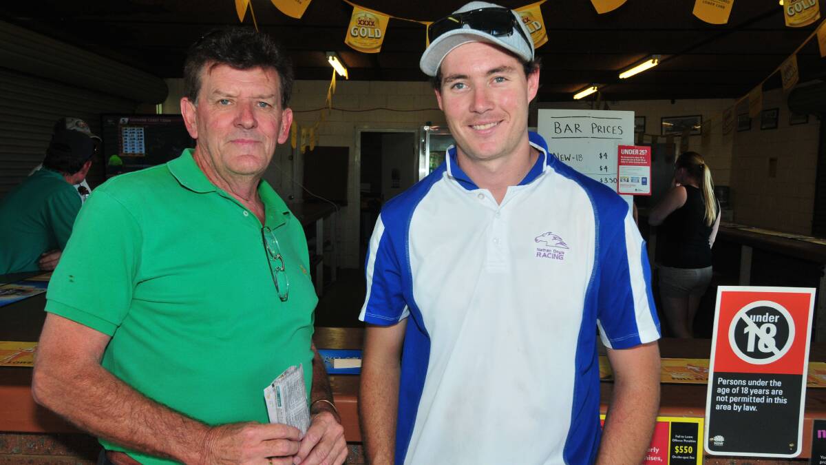 NARROMINE DIGGERS CUP: Darrell Farr and Nathan Doyle.  Photo LOUISE DONGES