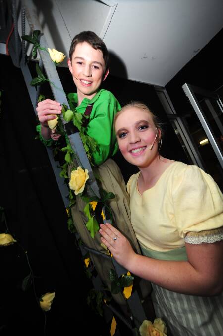ST JOHNS COLLEGE PRODUCTION:  Ross Waddell and Courtney Hart. Photo: BELINDA SOOLE