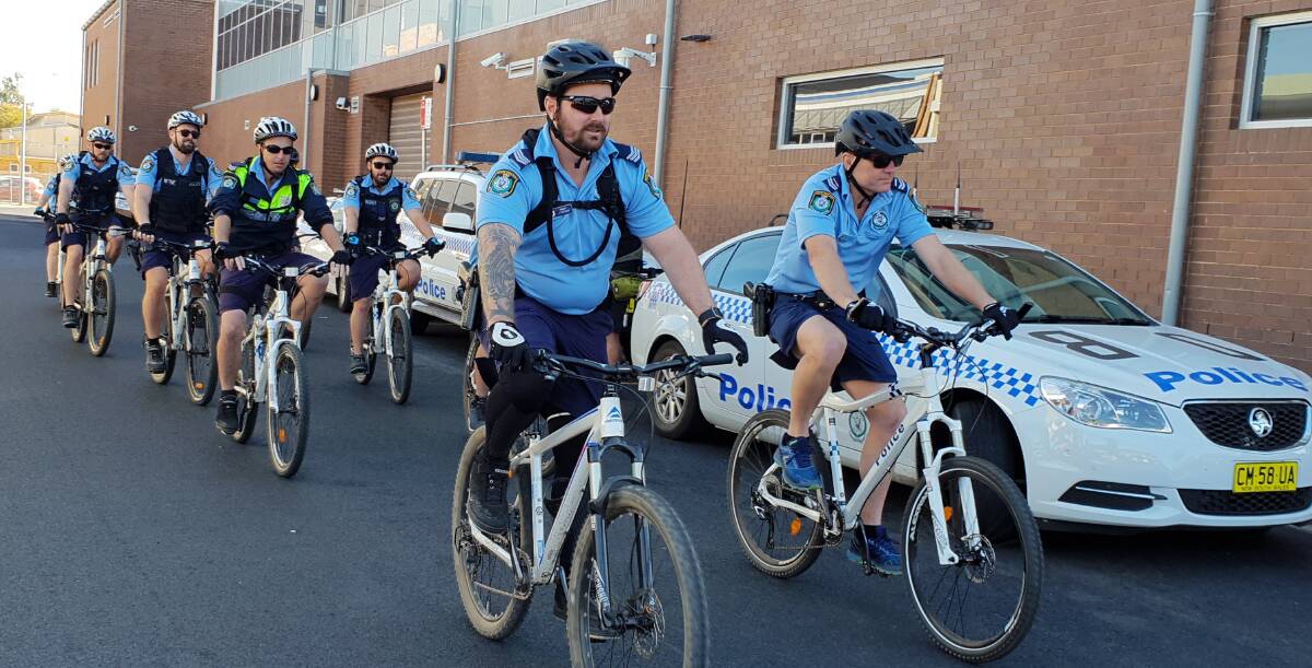 CRIME FIGHTERS: Orana Mid-Western Police District is training a bike squad, which will increase community engagement. Photo: ORLANDER RUMING