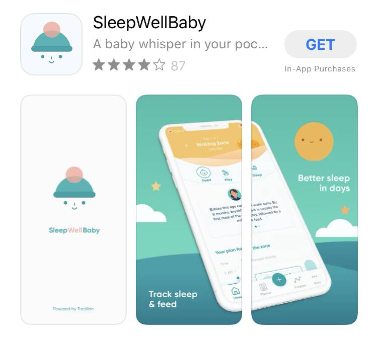 SleepWellBaby, an app-based digital program, was developed in consultation with Tresillian.