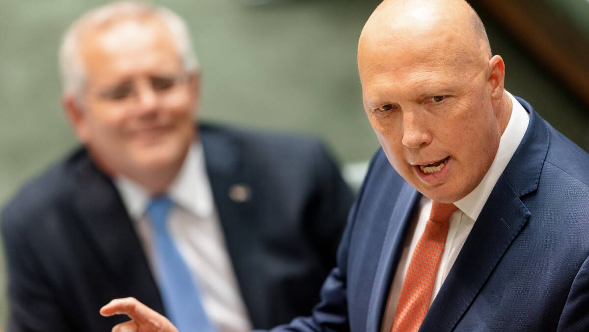 Peter Dutton served as Home Affairs Minister and Defence Minister under Scott Morrison. Picture: Sitthixay Ditthavong